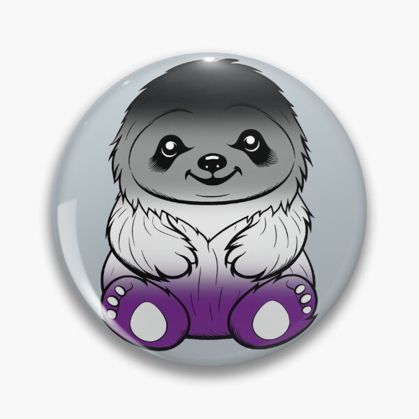 Item preview, Cute Asexual Pride Flag Sloth, Subtle Kawaii Asexual Sloth Design designed and sold by Travelslightly.