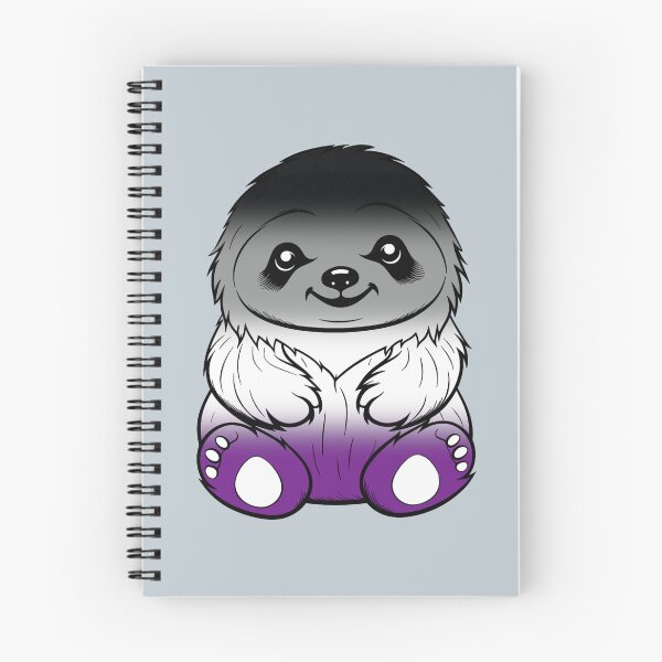 Item preview, Cute Asexual Pride Flag Sloth, Subtle Kawaii Asexual Sloth Design designed and sold by Travelslightly.