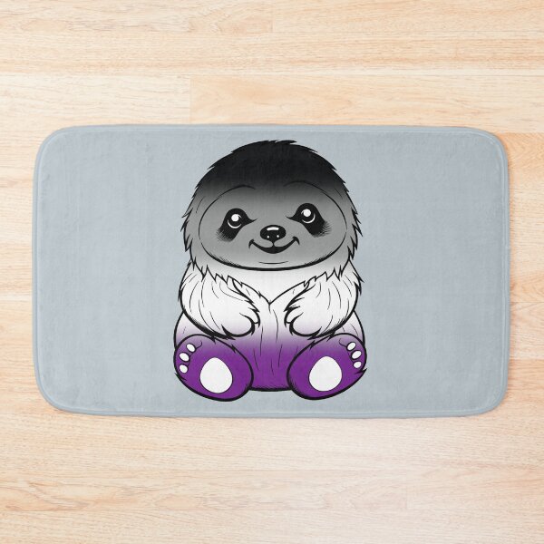 Item preview, Cute Asexual Pride Flag Sloth, Subtle Kawaii Asexual Sloth Design designed and sold by Travelslightly.