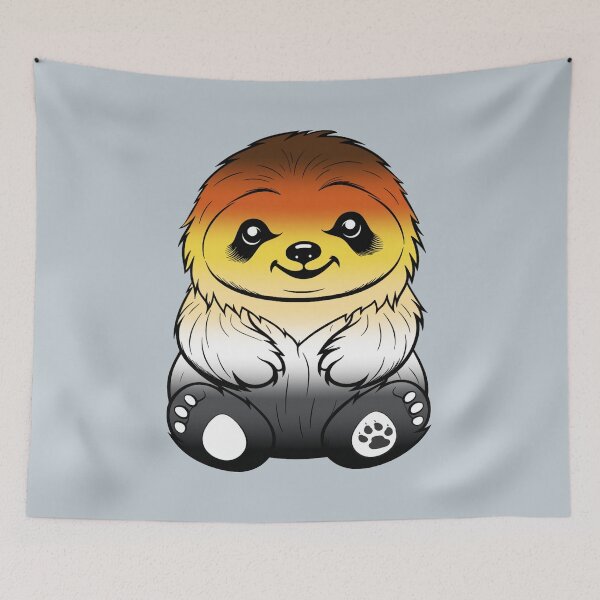 Item preview, Cute Gay Bear Pride Flag Sloth, Subtle Kawaii Bear Sloth Design designed and sold by Travelslightly.