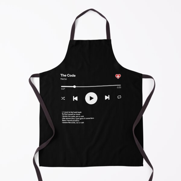 Item preview, The Code - Nemo - Eurovision 2024 Switzerland - Media Player Style designed and sold by Vision-Tees.