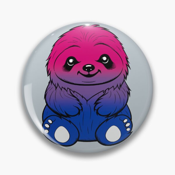 Item preview, Cute Bisexual Pride Flag Sloth, Subtle Kawaii Bisexual Sloth Design designed and sold by Travelslightly.