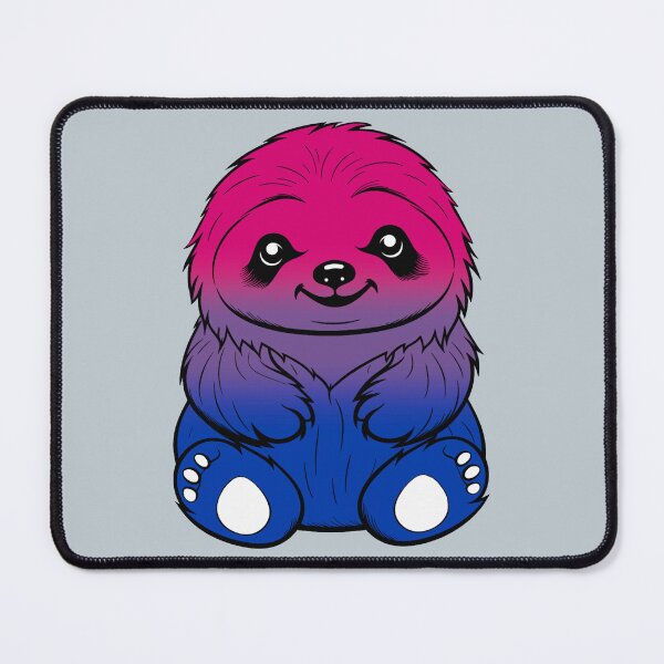 Item preview, Cute Bisexual Pride Flag Sloth, Subtle Kawaii Bisexual Sloth Design designed and sold by Travelslightly.
