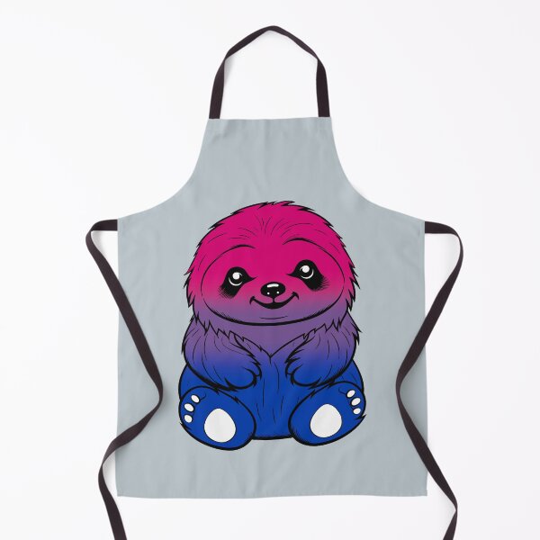 Item preview, Lindo perezoso con bandera del orgullo bisexual, sutil diseño de perezoso bisexual kawaii designed and sold by Travelslightly.