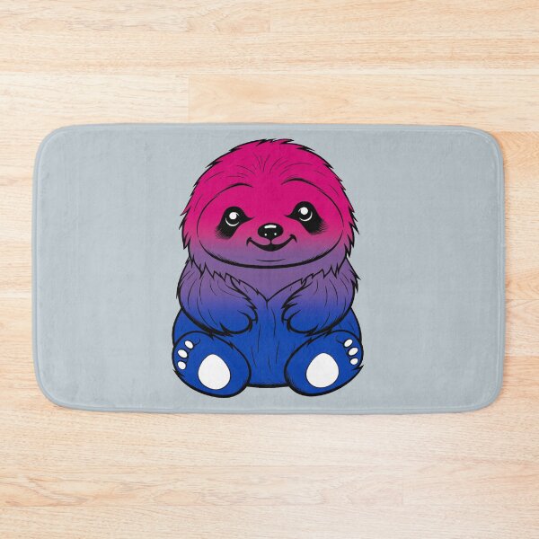 Item preview, Cute Bisexual Pride Flag Sloth, Subtle Kawaii Bisexual Sloth Design designed and sold by Travelslightly.