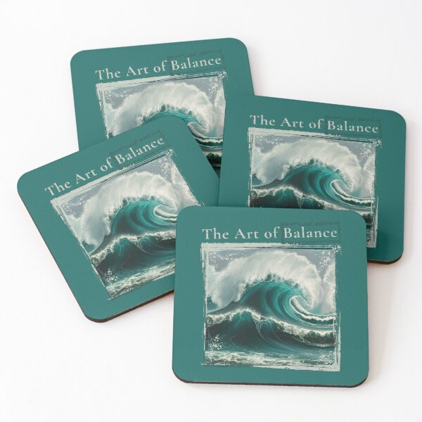 Item preview, The Art of Balance Harmony of Life Wave Waves Ocean Sea Grounded Distressed  designed and sold by HelenGie.