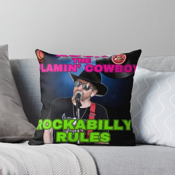Item preview, Rock The Flamin Cowboy Rockabilly Rules designed and sold by ShelleMullen.