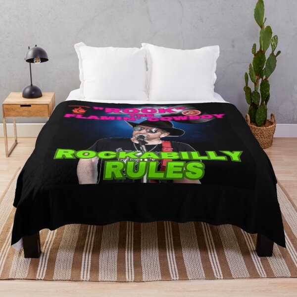 Item preview, Rock The Flamin Cowboy Rockabilly Rules designed and sold by ShelleMullen.