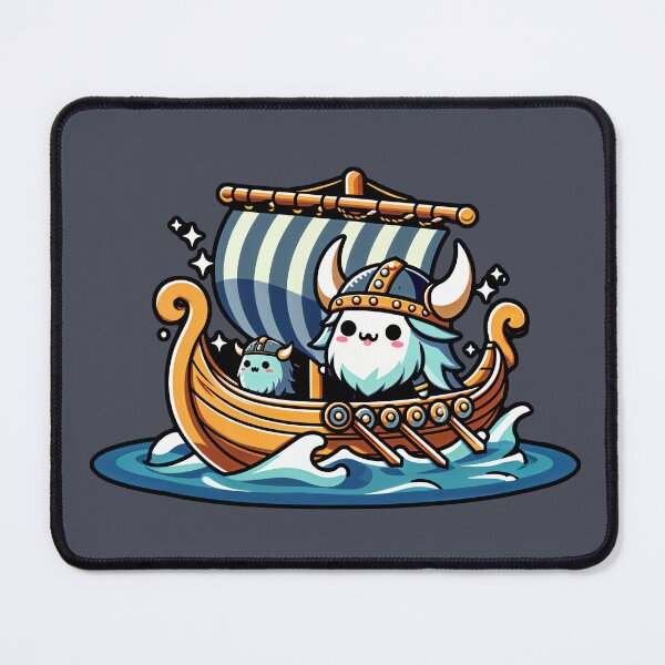 Item preview, Cute little ship vikings warriors designed and sold by AVillager.