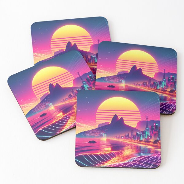 Artikelvorschau, Retro-Wellen-Ipanema-Sonnenuntergang entworfen und verkauft von Israelbeck7.