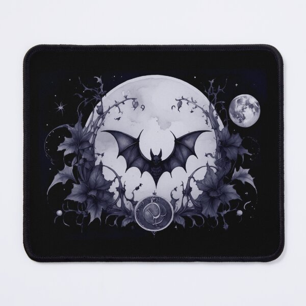 Item preview, Bat and moon designed and sold by Flowersonstuff.