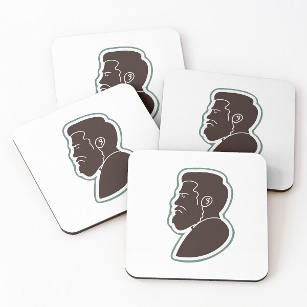 Item preview, Minimalist Bearded Man Silhouette - Modern Elegance designed and sold by NiftyWrx.