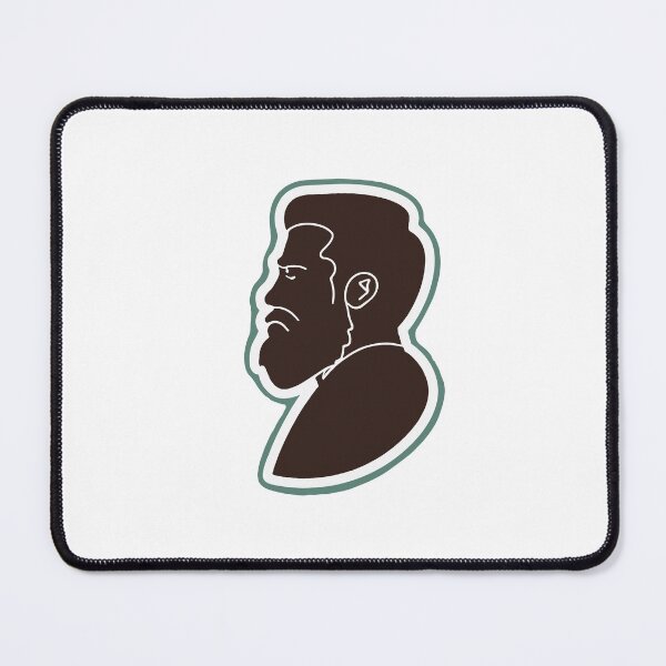 Item preview, Minimalist Bearded Man Silhouette - Modern Elegance designed and sold by NiftyWrx.