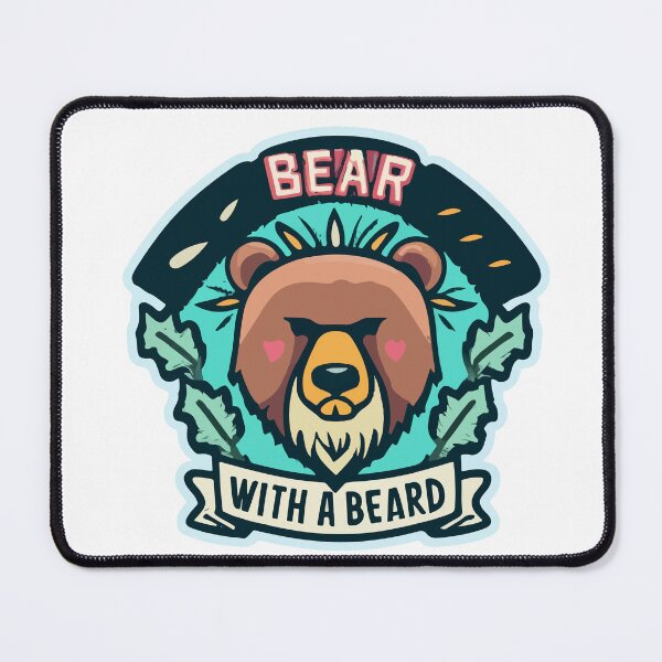Item preview, Bear with a Beard Adventure Badge designed and sold by NiftyWrx.