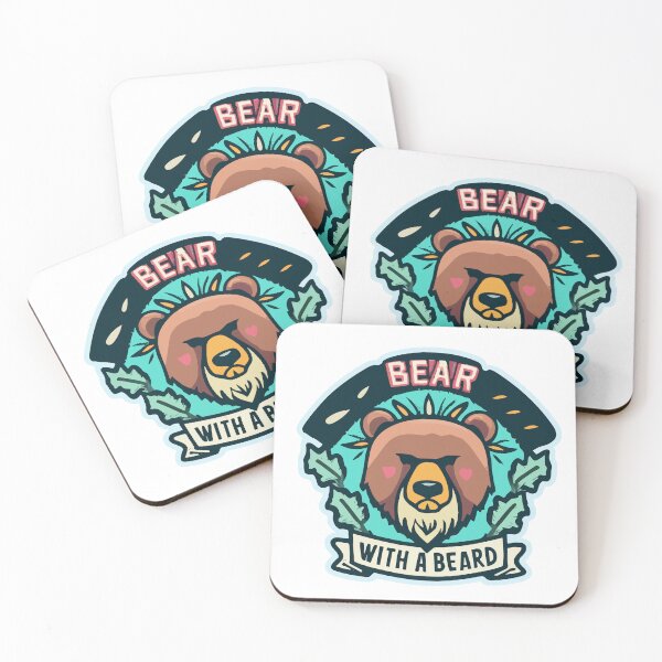 Item preview, Bear with a Beard Adventure Badge designed and sold by NiftyWrx.