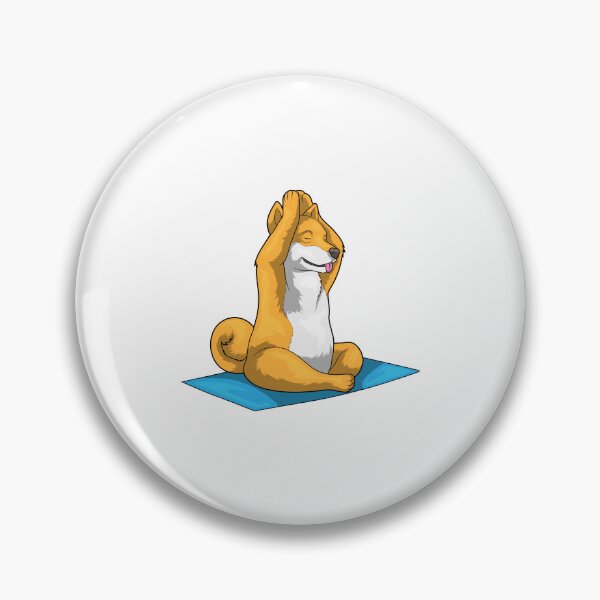 Item preview, Shiba Inu Fitness Yoga Meditation designed and sold by Snabdesign84.
