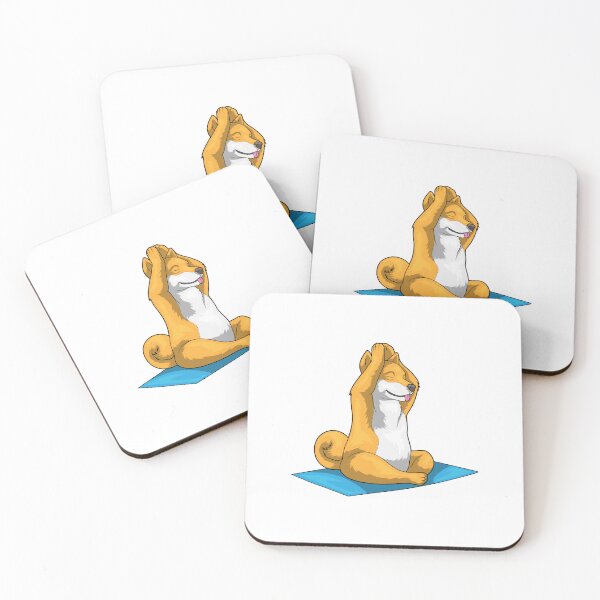 Item preview, Shiba Inu Fitness Yoga Meditation designed and sold by Snabdesign84.