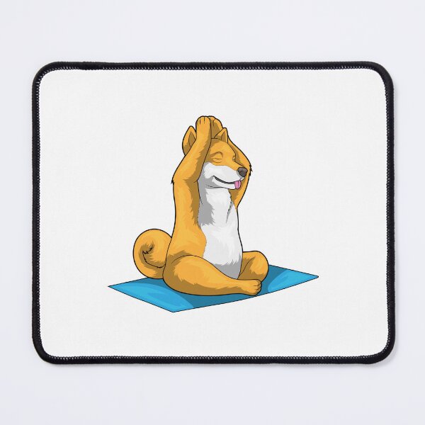 Item preview, Shiba Inu Fitness Yoga Meditation designed and sold by Snabdesign84.