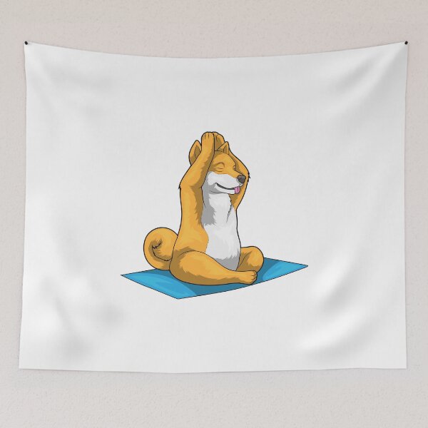 Item preview, Shiba Inu Fitness Yoga Meditation designed and sold by Snabdesign84.