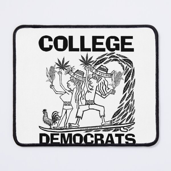Item preview, COLLEGE  DEMOCRATS ~ MAN ~ WOMAN ~ SURFERS ~ (V-6-110) designed and sold by RodeoMalibu.