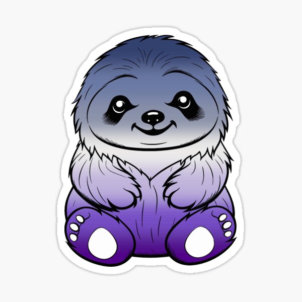 Item preview, Cute Lesbian Butch Pride Flag Sloth, Subtle Kawaii Butch Sloth Design designed and sold by Travelslightly.