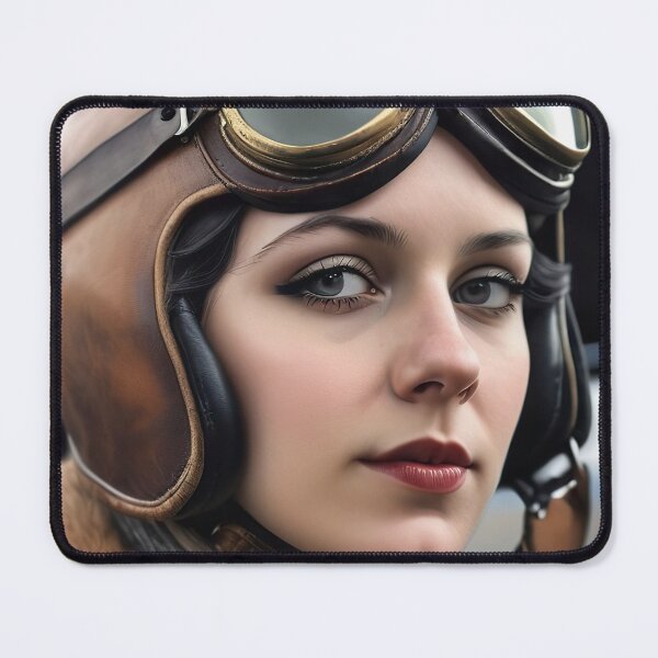 Item preview, Woman aviator smiles designed and sold by oheslop.