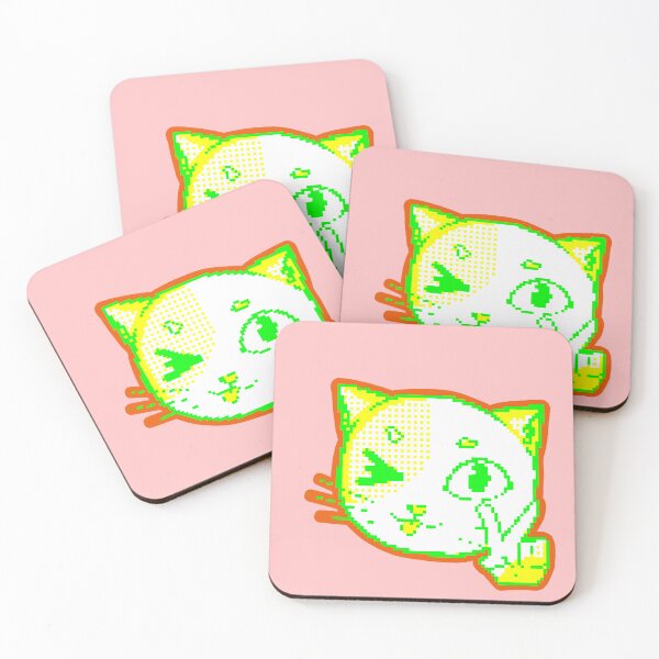 Aperçu de l'œuvre Retro cat peace sign green créée et vendue par YokoSauonji12.