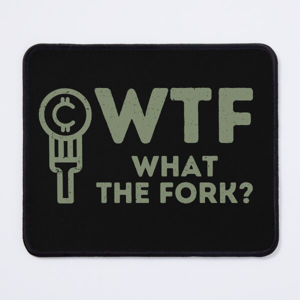 Item preview, WTF What The Fork - Funny Crypto designed and sold by Mobius Spot Collective.