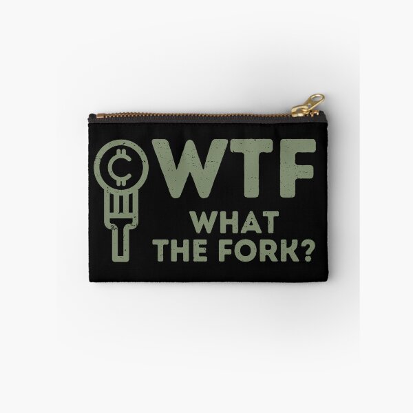 Item preview, WTF What The Fork - Funny Crypto designed and sold by Mobius Spot Collective.