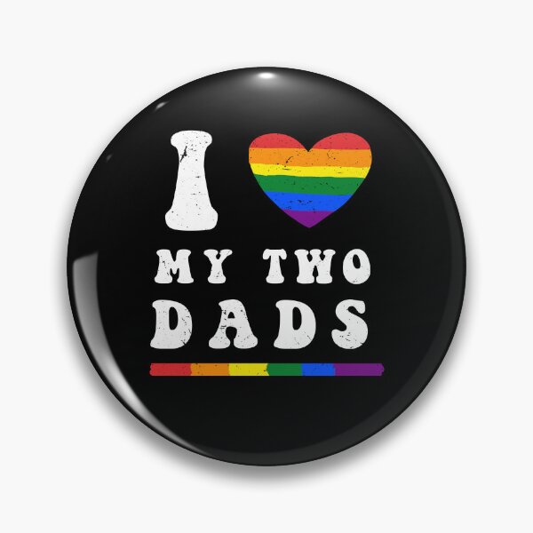 Item preview, I love my two dads Vintage retro Gay LGBTQ+ Pride Month Tee designed and sold by MTRBSK11.