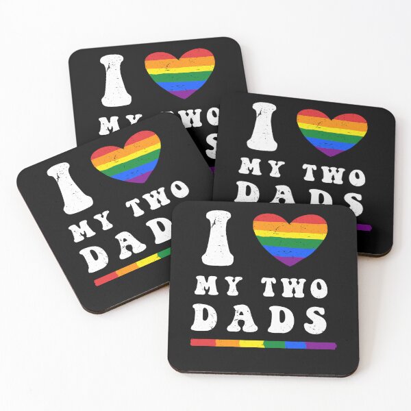 Item preview, I love my two dads Vintage retro Gay LGBTQ+ Pride Month Tee designed and sold by MTRBSK11.