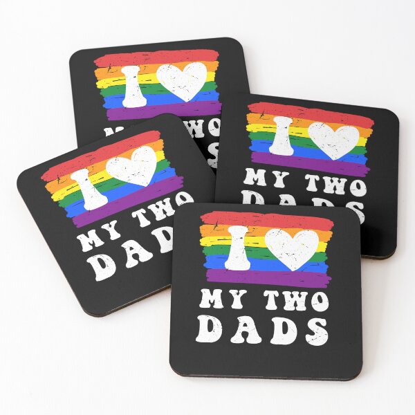 Item preview, I love my two dads Gay Vintage retro LGBTQ+ Pride Month designed and sold by MTRBSK11.