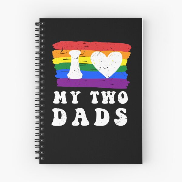 Item preview, I love my two dads Gay Vintage retro LGBTQ+ Pride Month designed and sold by MTRBSK11.