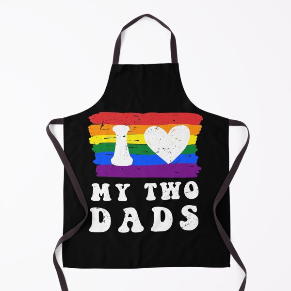 Item preview, I love my two dads Gay Vintage retro LGBTQ+ Pride Month designed and sold by MTRBSK11.