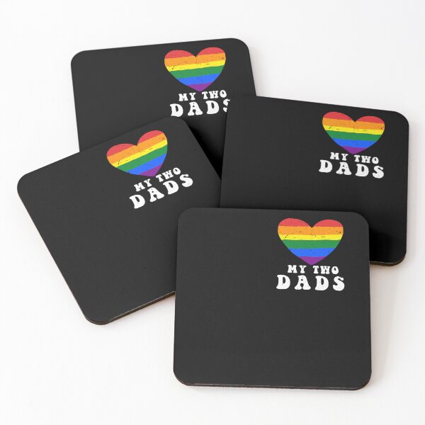 Item preview, I love my two dads Gay LGBTQ+ Pride Month Vintage retro designed and sold by MTRBSK11.