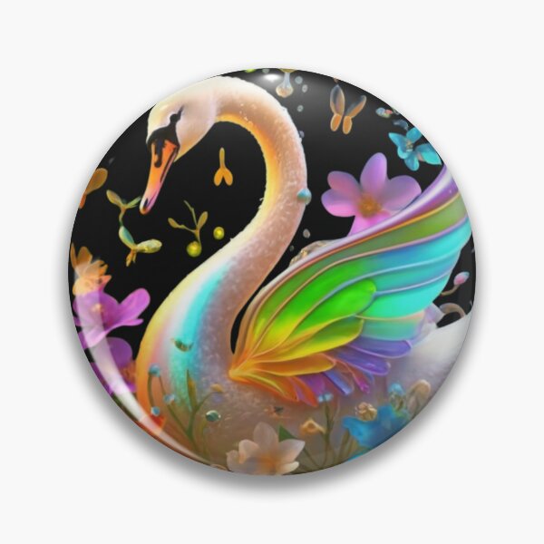 Aperçu de l'œuvre cygne créée et vendue par aipaint.