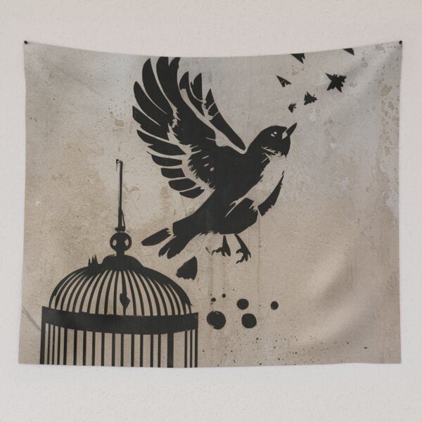 Item preview, Bird Stencil Graffiti designed and sold by Bomax121.
