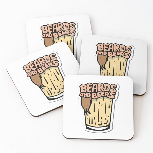 Item preview, Beards and Beers Pint Graphic designed and sold by NiftyWrx.