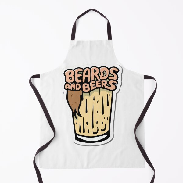 Item preview, Beards and Beers Pint Graphic designed and sold by NiftyWrx.