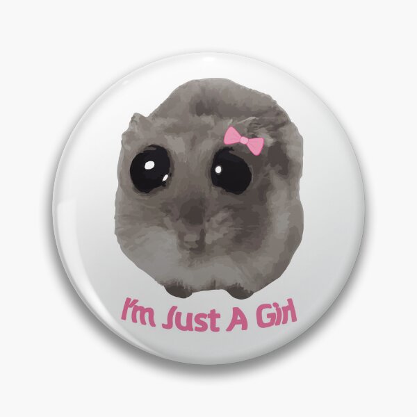 Item preview, I'm Just A Girl Hamster  designed and sold by Nada Thing.