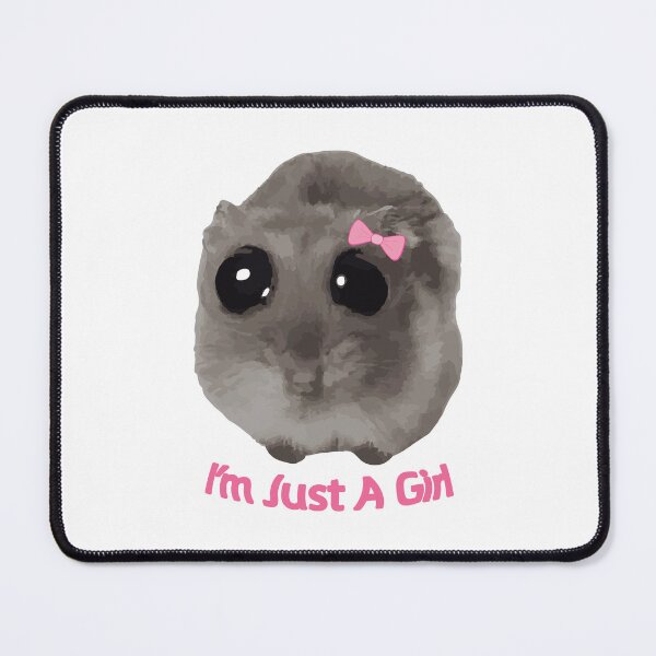 Item preview, I'm Just A Girl Hamster  designed and sold by Nada Thing.