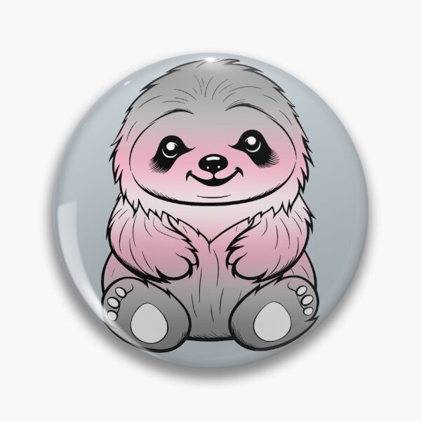 Item preview, Cute Demigirl Pride Flag Sloth, Subtle Kawaii Demigirl Sloth Design designed and sold by Travelslightly.