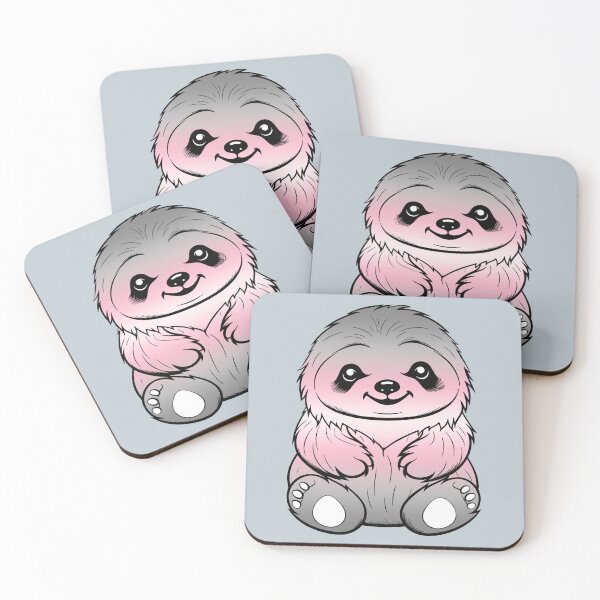 Item preview, Cute Demigirl Pride Flag Sloth, Subtle Kawaii Demigirl Sloth Design designed and sold by Travelslightly.