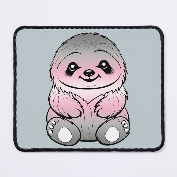 Item preview, Cute Demigirl Pride Flag Sloth, Subtle Kawaii Demigirl Sloth Design designed and sold by Travelslightly.