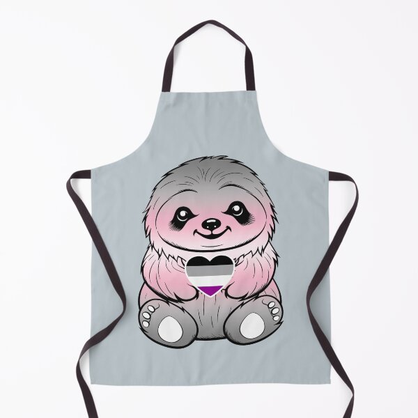 Item preview, Cute Asexual Demigirl Pride Flag Sloth, Subtle Kawaii Asexual Demigirl Sloth Design designed and sold by Travelslightly.