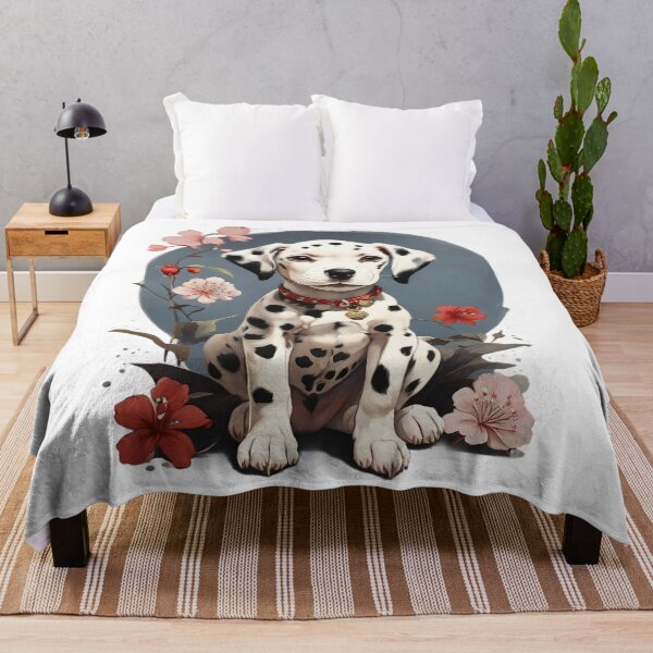 Item preview, Dalmatian - Ukiyo-e Style Japanese painting of cute Dalmation puppy dog designed and sold by I-Jest.
