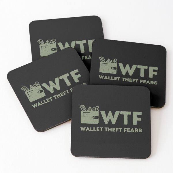 Item preview, WTF Wallet Theft Fears - Funny Crypto designed and sold by Mobius Spot Collective.