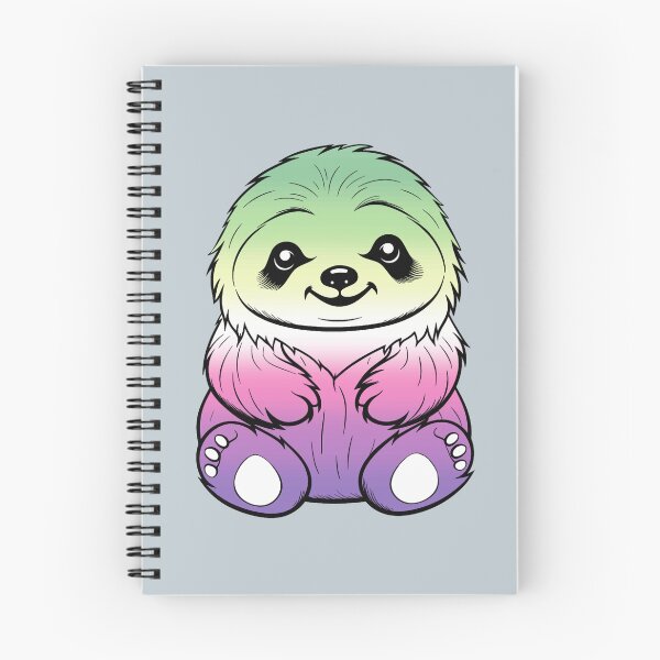 Item preview, Cute Genderfae Pride Flag Sloth, Subtle Kawaii Genderdoe Sloth Design, fae faer genderfaunet  designed and sold by Travelslightly.