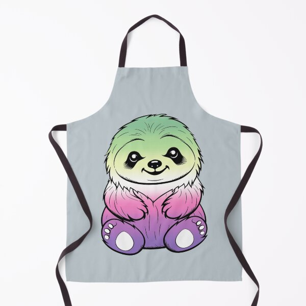 Item preview, Cute Genderfae Pride Flag Sloth, Subtle Kawaii Genderdoe Sloth Design, fae faer genderfaunet designed and sold by Travelslightly.