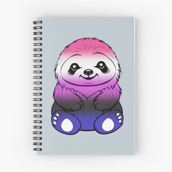 Item preview, Cute Genderfluid Pride Flag Sloth, Subtle Kawaii Genderfluid Sloth Design designed and sold by Travelslightly.